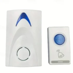 Wireless Doorbell 1 Button 1 Receiver Remote Control Home Security Door Bell