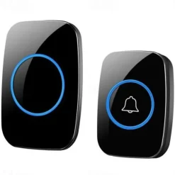 Wireless Doorbell kitPlug-in Receiverelderly pagerWaterproof Push Button with 1000 feet Operating Range 5 Volume Levels60 ChimesLED flash&CD Sound For Home/Office/Classroom Use