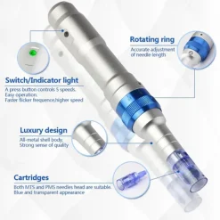 Wireless Dr Pen Ultima A6 Electric Derma Stamp Rechargeble Dermapen Microneedling For Skin Care Semi Permanent Tattoo Salon Beauty Device