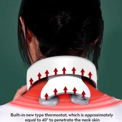 Wireless Electronic Neck Massager 4D Shiatsu Cervical Massager Stiff Neck Massage Health Care Therapy Pulse Pain Relief