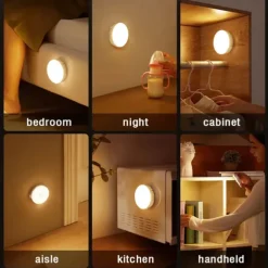 Wireless Motion Sensing Wall Light Charging Night Light Night Automatic Sensing Light Kitchen Bedroom Decorative Light