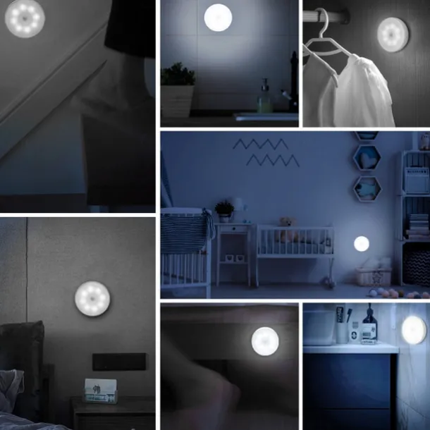 Wireless Motion Sensing Wall Light Charging Night Light Night Automatic Sensing Light Kitchen Bedroom Decorative Light