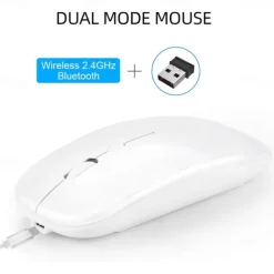 Wireless Optical Mouse Mice 2.4GHz USB Receiver Portable Mini Mice Rechargeable Adjustable DPI Levels Bluetooth Mouse Mice