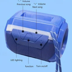 Wireless Small Speaker Subwoofer (battery Life About Five Hours Power 5W Wireless Version 5.0) Mini Home Outdoor Pluggable Card Long Duration