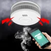 Wireless Smoke Detector Smoke Alarm Photoelectric Sensor Fire Alarm Detector Advanced Smoke Alarm WiFi APP