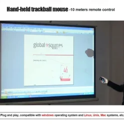 Wireless Trackball Mouse Optical Pointer Handheld Air Laser Mouse Trackball Left Hand Right Hand Mouse for PC Laptop