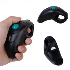 Wireless Trackball Mouse Optical Pointer Handheld Air Laser Mouse Trackball Left Hand Right Hand Mouse for PC Laptop