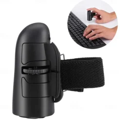 Wireless Travel Mouse Optical Ring Mice Ergonomic Finger Handheld Bluetooth Mouse Compatible 1600DPI 2.4G