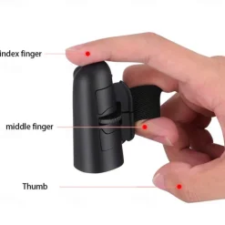 Wireless Travel Mouse Optical Ring Mice Ergonomic Finger Handheld Bluetooth Mouse Compatible 1600DPI 2.4G