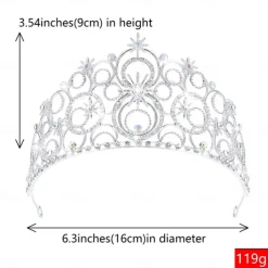 Witch Fairy Crown Tiara Hair Accessories Carnival Costume Movie TV Theme Costumes Movie Cosplay for Women's Adults' Halloween Carnival Mardi Gras Performance Party Stage