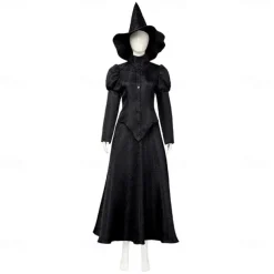 Witch Fairy Elphaba Outfits Costume Walpurgis Night Movie TV Theme Costumes Movie Cosplay for Women's Adults' Halloween Carnival Mardi Gras Performance Party Stage