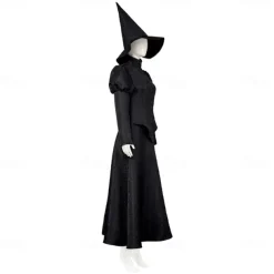Witch Fairy Elphaba Outfits Costume Walpurgis Night Movie TV Theme Costumes Movie Cosplay for Women's Adults' Halloween Carnival Mardi Gras Performance Party Stage