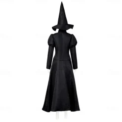Witch Fairy Elphaba Outfits Costume Walpurgis Night Movie TV Theme Costumes Movie Cosplay for Women's Adults' Halloween Carnival Mardi Gras Performance Party Stage
