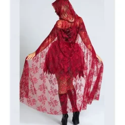 Witch Little Red Riding Hood Halloween Dress Cape Hooded Cloak Walpurgis Night Sexy Costume Adults' Women's Carnival Party Easy Halloween Costumes Dress Up