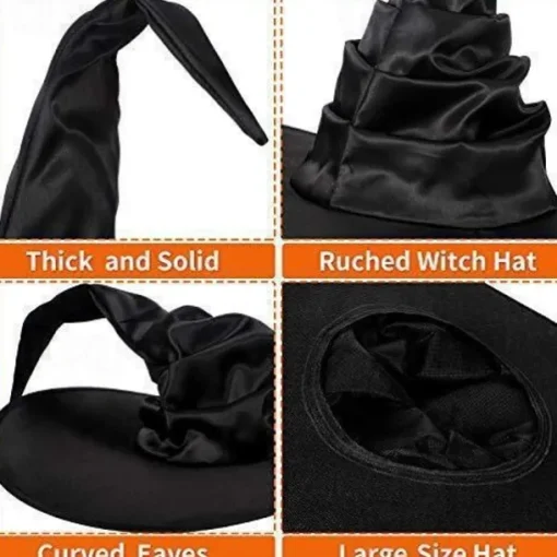 Witch Magician Halloween Hat Walpurgis Night Classic & Timeless Cosplay Costume Kid's Adults' Men's Women's Unisex Masquerade Mardi Gras Party Halloween Masquerade Easy Halloween Costumes Dress Up