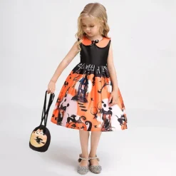 Witch Pumpkin Halloween Dress Costume Walpurgis Night Dress Up Kid's Women's Carnival Party / Evening Easy Halloween Costumes Dress Up