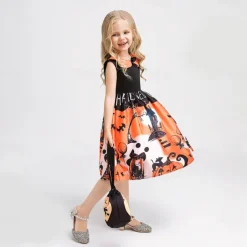 Witch Pumpkin Halloween Dress Costume Walpurgis Night Dress Up Kid's Women's Carnival Party / Evening Easy Halloween Costumes Dress Up