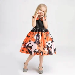 Witch Pumpkin Halloween Dress Costume Walpurgis Night Dress Up Kid's Women's Carnival Party / Evening Easy Halloween Costumes Dress Up