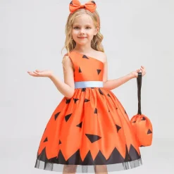 Witch Pumpkin Halloween Dress Costume Walpurgis Night Dress Up Kid's Women's Carnival Party / Evening Easy Halloween Costumes Dress Up