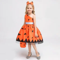 Witch Pumpkin Halloween Dress Costume Walpurgis Night Dress Up Kid's Women's Carnival Party / Evening Easy Halloween Costumes Dress Up