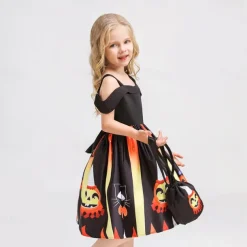 Witch Pumpkin Halloween Dress Costume Walpurgis Night Dress Up Kid's Women's Carnival Party / Evening Easy Halloween Costumes Dress Up