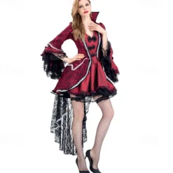 Witch Vampire Movie / TV Theme Costumes Halloween Cosplay Costume Party Costume Masquerade Walpurgis Night Outfits Cosplay Adults' Women's Masquerade Mardi Gras Performance Party Halloween Easy