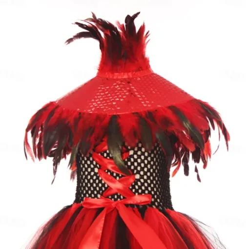 Witch Vampire Scarlet Witch Halloween Outfits Fancy Costume Walpurgis Night Kid's Girls' Carnival Performance Party Easy Halloween Costumes Dress Up