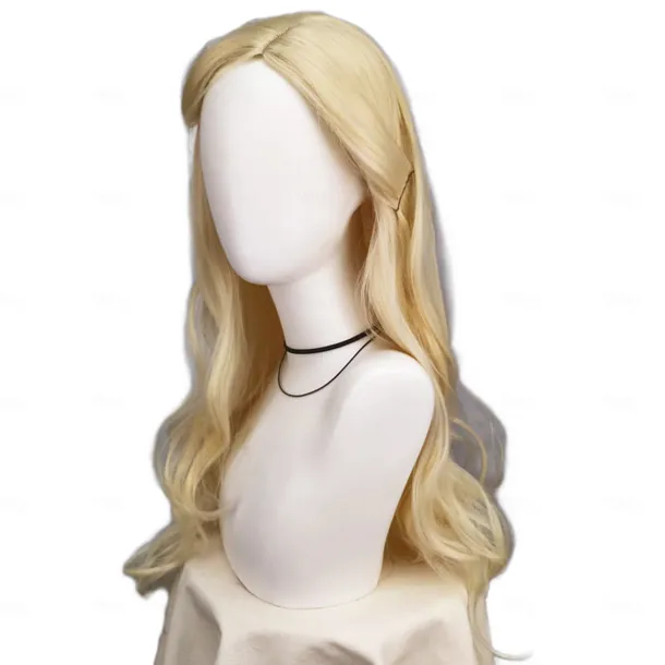 Women Cosplay Wig Synthetic Hair Wigs Black Braid for Elphaba Blonde Long Wavy for Glinda Party Costume Halloween Wigs