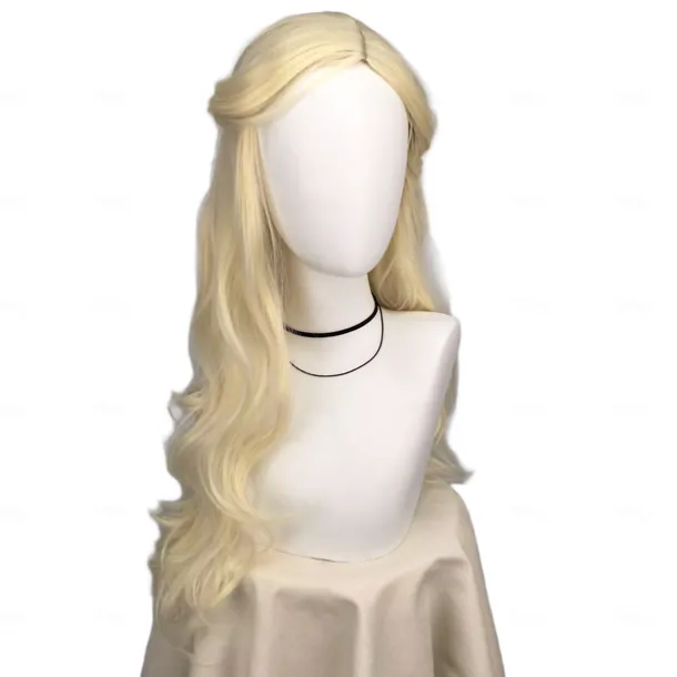 Women Cosplay Wig Synthetic Hair Wigs Black Braid for Elphaba Blonde Long Wavy for Glinda Party Costume Halloween Wigs
