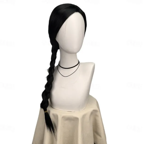 Women Cosplay Wig Synthetic Hair Wigs Black Braid for Elphaba Blonde Long Wavy for Glinda Party Costume Halloween Wigs