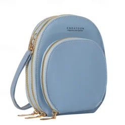 Women Crossbody Shoulder Bags Wallets Touch Screen Cell Phone Purse Soft Leather Strap Handbag for Female Luxury Messenger Bags