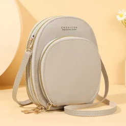 Women Crossbody Shoulder Bags Wallets Touch Screen Cell Phone Purse Soft Leather Strap Handbag for Female Luxury Messenger Bags