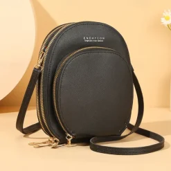 Women Crossbody Shoulder Bags Wallets Touch Screen Cell Phone Purse Soft Leather Strap Handbag for Female Luxury Messenger Bags