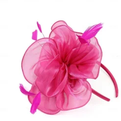 Women Fascinators Hats Kentucky Derby Flower Fascinators with Headband and Clip Tea Party Headwear for Women and Girls