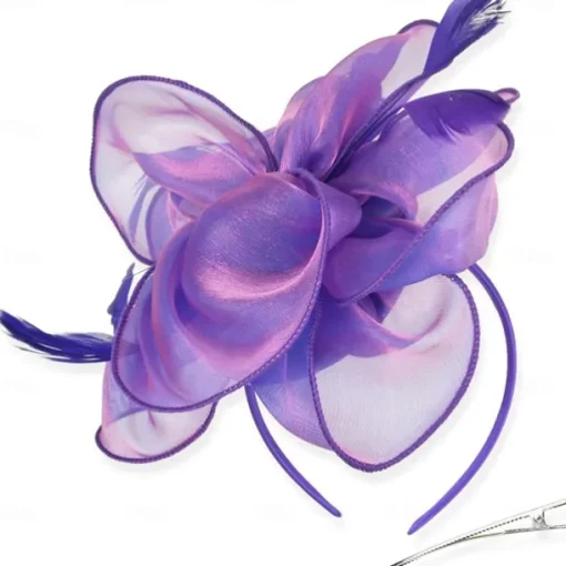 Women Fascinators Hats Kentucky Derby Flower Fascinators with Headband and Clip Tea Party Headwear for Women and Girls