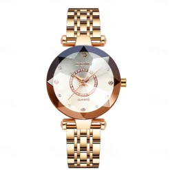 Women Golden & Silver Classic Quartz Watch Female Elegant Clock Luxury Gift Watches Ladies Waterproof Wristwatch