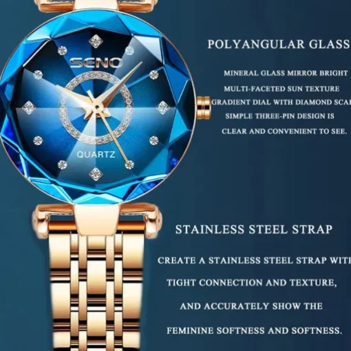 Women Golden & Silver Classic Quartz Watch Female Elegant Clock Luxury Gift Watches Ladies Waterproof Wristwatch