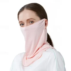Women Summer Anti-UV Quick-drying Face Cover Scarf Breathable Neck Protection