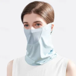 Women Summer Anti-UV Quick-drying Face Cover Scarf Breathable Neck Protection