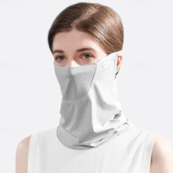 Women Summer Anti-UV Quick-drying Face Cover Scarf Breathable Neck Protection
