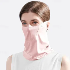 Women Summer Anti-UV Quick-drying Face Cover Scarf Breathable Neck Protection