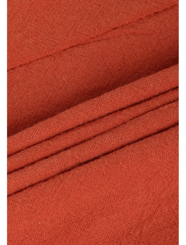 Women's 100% Cotton Shirt Patchwork Casual Daily Weekend Solid Casual Linen Like Short Sleeve Crew Neck Round Neck White Summer Spring