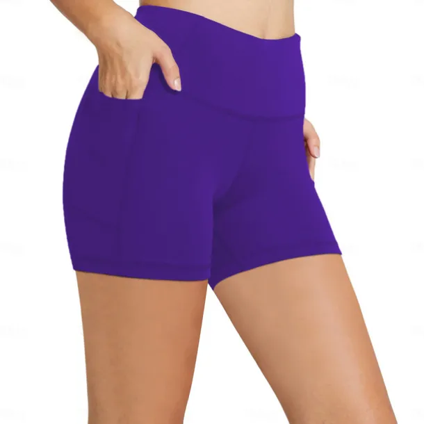 Women's 3" Gym Shorts Workout Shorts Sports Shorts Side Pockets with Phone Pocket Tummy Control Butt Lift Quick Dry Yoga Fitness Gym Workout Shorts Dark Grey Pink Light Green