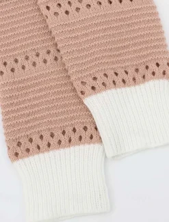 Women's Long CardiganL Leopard Striped Knit Hollow Out Knitted Fall Winter Going out Weekend Streetwear Casual Long Sleeve Leopard Striped Pink