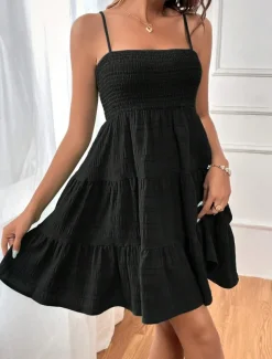 Women's A Line Dress Midi Dress Patchwork Date Vacation Streetwear Spaghetti Strap Sleeveless Light Pink Black Light Green Color