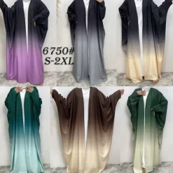 Women's Abaya Kaftan Dress Dubai Islamic Arabic Arabian Muslim Ramadan Adults'