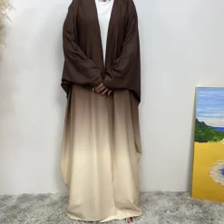 Women's Abaya Kaftan Dress Dubai Islamic Arabic Arabian Muslim Ramadan Adults'