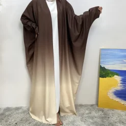 Women's Abaya Kaftan Dress Dubai Islamic Arabic Arabian Muslim Ramadan Adults'