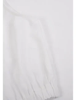 Women's Active Basic Cotton Linen Sets Two Piece Sets Blouse Sleeveless Crew Neck Solid Color Split Thigh Daily Holiday Weekend White Khaki Summer Regular Fit