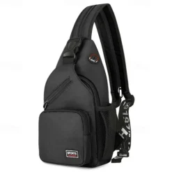 Women's and Men's Sling Crossbody Backpack with Multiple Pockets and Earphone Hole - Lightweight Sports Shoulder Bag for Travel and Daily Use